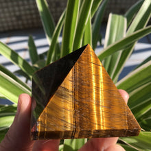 Load image into Gallery viewer, Natural Tiger Eye Crystal Pyramid