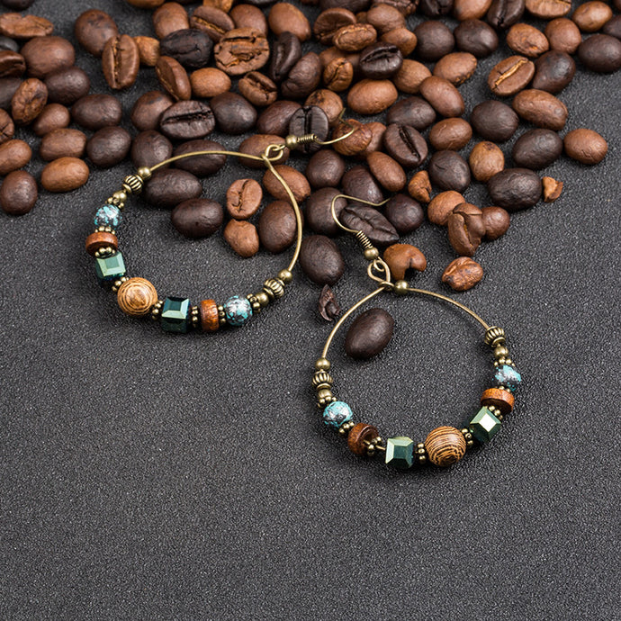 Bohemian Wooden Earrings
