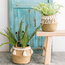 Load image into Gallery viewer, Small Hand Woven Plant Basket