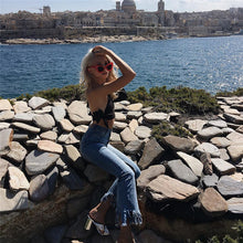 Load image into Gallery viewer, Ringed Backless Croptop