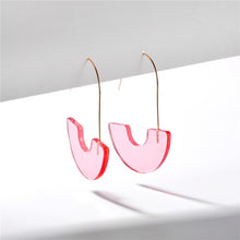 Load image into Gallery viewer, U Shape Resin Earrings