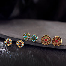 Load image into Gallery viewer, Flower Earrings Set
