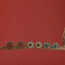 Load image into Gallery viewer, Flower Earrings Set