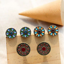 Load image into Gallery viewer, Flower Earrings Set