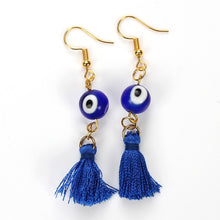 Load image into Gallery viewer, Turkish Lucky Eye Drop Earrings