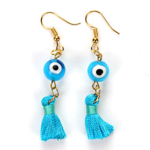 Load image into Gallery viewer, Turkish Lucky Eye Drop Earrings