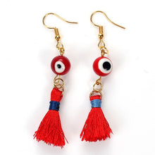 Load image into Gallery viewer, Turkish Lucky Eye Drop Earrings
