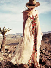 Load image into Gallery viewer, Embroidered White Maxi Dress