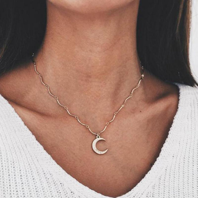 Delicate Moon Pendant
